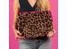 imoshion Pochette ordinateur Fluffy 13-14 pouces - Leopard Pink