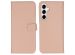Selencia Étui de téléphone portefeuille en cuir véritable Samsung Galaxy A35 - Dusty Pink