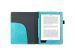 imoshion Etui portefeuille Luxe unie pour liseuse Kobo Aura H2O Edition 2 - Turquoise