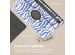 imoshion Coque tablette Design rotatif à 360° Samsung Galaxy Tab S9 FE - White Blue Stripes