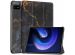 iMoshion Coque tablette Design Trifold Xiaomi Pad 6 / 6 Pro - Black Marble