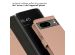 Selencia Étui de téléphone portefeuille en cuir véritable Google Pixel 8 - Dusty Pink