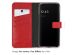 Selencia Étui de téléphone portefeuille en cuir véritable Google Pixel 8 - Rouge