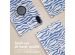 iMoshion Coque tablette Design rotatif à 360° Honor Pad X9 - White Blue Stripes