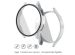 imoshion Coque rigide à couverture complète Samsung Galaxy Watch 4 40 mm - Argent