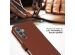 Selencia Étui de téléphone portefeuille en cuir véritable Samsung Galaxy S24 Plus - Brun foncé