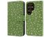 iMoshion Étui de téléphone portefeuille Design Samsung Galaxy S24 Ultra - Green Flowers