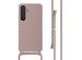 iMoshion Coque en silicone avec cordon Samsung Galaxy S24 - Sand Pink