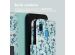 imoshion Étui de téléphone portefeuille Design Samsung Galaxy A40 - Bleu Flowers