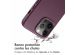 Accezz Coque arrière en cuir avec MagSafe iPhone 13 Pro - Heath Purple