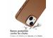 Accezz Coque arrière en cuir avec MagSafe iPhone 14 - Sienna Brown