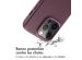 Accezz Coque arrière en cuir avec MagSafe iPhone 14 Pro - Heath Purple