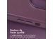 Accezz Coque arrière en cuir avec MagSafe iPhone 14 Pro - Heath Purple