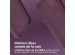 Accezz Coque arrière en cuir avec MagSafe iPhone 15 - Heath Purple
