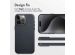 Accezz Coque arrière en cuir avec MagSafe iPhone 15 Pro Max - Onyx Black