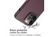 Accezz Coque arrière en cuir avec MagSafe iPhone 15 Pro Max - Heath Purple