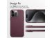 Accezz Coque arrière en cuir avec MagSafe iPhone 15 Pro Max - Heath Purple