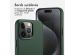 Accezz Coque arrière en cuir avec MagSafe iPhone 15 Pro Max - Cedar Green