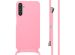 imoshion Coque en silicone avec cordon Samsung Galaxy A25 (5G) - Rose