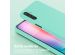 Selencia Coque silicone avec cordon amovible Samsung Galaxy A25 - Turquoise