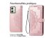 imoshion Etui de téléphone portefeuille Mandala Motorola Moto G54 - Rose Dorée