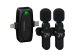 imoshion Pack Duo Microphone pour téléphone - Micro cravate - Sans fil - Bluetooth / Lightning / USB-C