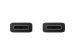 Samsung Original câble USB-C vers USB-C - 1 mètre - 25 Watt - Noir + Original l'Adapteur de charge radpide USB-C emballage d'usine - 25 Watt - Noir