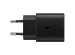 Samsung Original câble USB-C vers USB-C - 1 mètre - 25 Watt - Noir + Original l'Adapteur de charge radpide USB-C emballage d'usine - 25 Watt - Noir