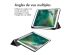 imoshion Coque tablette Trifold iPad 6 (2018) 9.7 pouces / iPad 5 (2017) 9.7 pouces / Air 2 (2014) / Air 1 (2013) - Black Marble