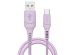 iMoshion Braided USB-C vers câble USB - 2 mètre - Lilas