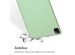 Accezz Coque Liquid Silicone avec porte-stylet iPad Pro 12.9 (2022) / Pro 12.9 (2021) / Pro 12.9 (2020) - Vert clair