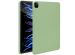 Accezz Coque Liquid Silicone avec porte-stylet iPad Pro 12.9 (2022) / Pro 12.9 (2021) / Pro 12.9 (2020) - Vert clair