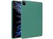 Accezz Coque Liquid Silicone avec porte-stylet iPad Pro 12.9 (2022) / Pro 12.9 (2021) / Pro 12.9 (2020) - Vert foncé