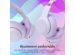 imoshion Casque pour enfants Bluetooth LED - Casque pour enfants avec limiteur de décibels + Câble AUX - Lavender Lilac