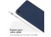 Accezz Coque Liquid Silicone avec porte-stylet iPad Air 11 pouces (2024) M2 / Air 5 (2022) / Air 4 (2020) - Bleu foncé