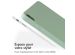 Accezz Coque Liquid Silicone avec porte-stylet iPad Air 11 pouces (2024) M2 / Air 5 (2022) / Air 4 (2020) - Vert clair