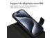 Accezz Premium Leather 2 in 1 Wallet Bookcase l'iPhone 15 Pro - Noir