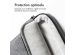 imoshion Pochette ordinateur 13-14 pouces - Pochette ordinateur avec poignée - Convient aux ordinateurs portables jusqu'à 13-14 pouces - Gris