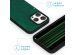 iMoshion Etui de téléphone de luxe 2-en-1 amovible iPhone 15 Pro Max - Vert foncé