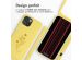 iMoshion Coque design en silicone avec cordon iPhone 15 - Flower Yellow