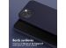 Selencia Coque silicone avec cordon amovible iPhone 15 - Bleu foncé