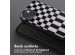 Selencia ﻿Coque design en silicone avec cordon amovible iPhone 15 - Irregular Check Black