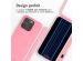 iMoshion ﻿Coque en silicone avec cordon iPhone 15 Pro - Rose