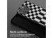 Selencia ﻿Coque design en silicone avec cordon amovible iPhone 15 Pro - Irregular Check Black