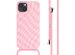 iMoshion Coque design en silicone avec cordon iPhone 15 Plus - Retro Pink