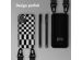 Selencia ﻿Coque design en silicone avec cordon amovible iPhone 15 Plus - Irregular Check Black