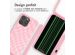 iMoshion Coque design en silicone avec cordon iPhone 15 Pro Max - Retro Pink
