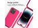 imoshion ﻿Coque en silicone avec cordon iPhone 14 Pro - Rose Fluo