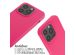 iMoshion ﻿Coque en silicone avec cordon iPhone 14 Pro - Rose Fluo