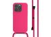 imoshion ﻿Coque en silicone avec cordon iPhone 14 Pro - Rose Fluo